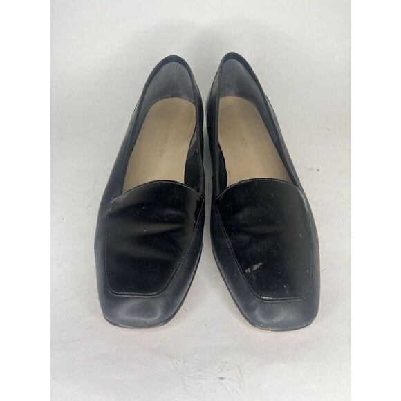 enzo angiolini shoes Women Size 9.5M Black Leather Flats - Picture 12 of 12